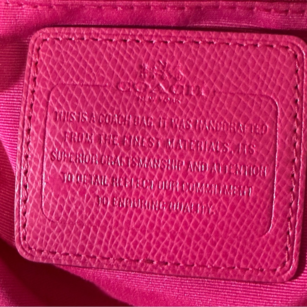Coach Signature Bennett Brown and Pink Mini Satchel - Picture 13 of 16